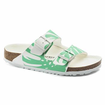 Birkenstock Monstera Birko-flor Arizona Dame Grøn | DK 54AHK